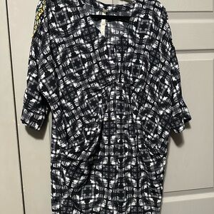 Uncle Frank Black and White Mini Dress